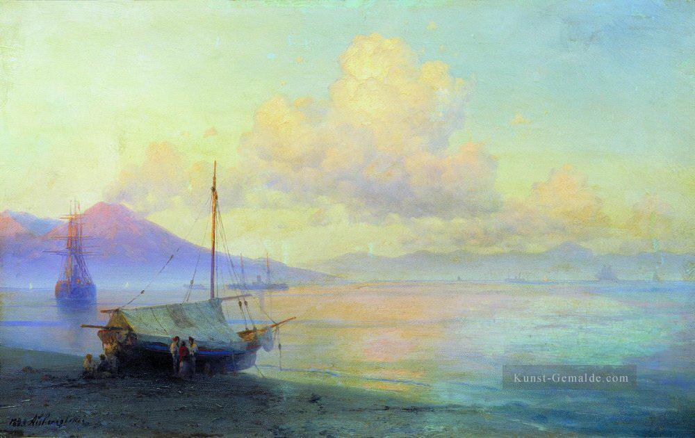 die Bucht von Neapel am Morgen 1893 Verspielt Ivan Aiwasowski makedonisch Ölgemälde
